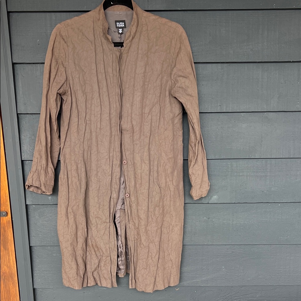 Eileen Fisher lightweight cotton jacket - S